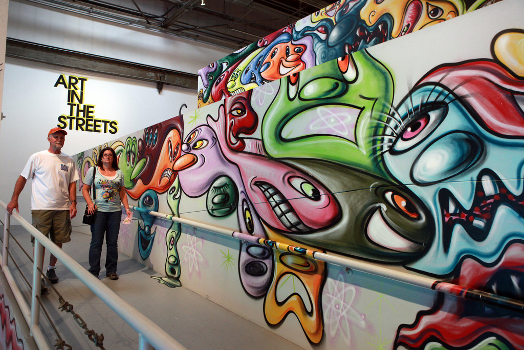 The museum is dedicated to the history of graffiti