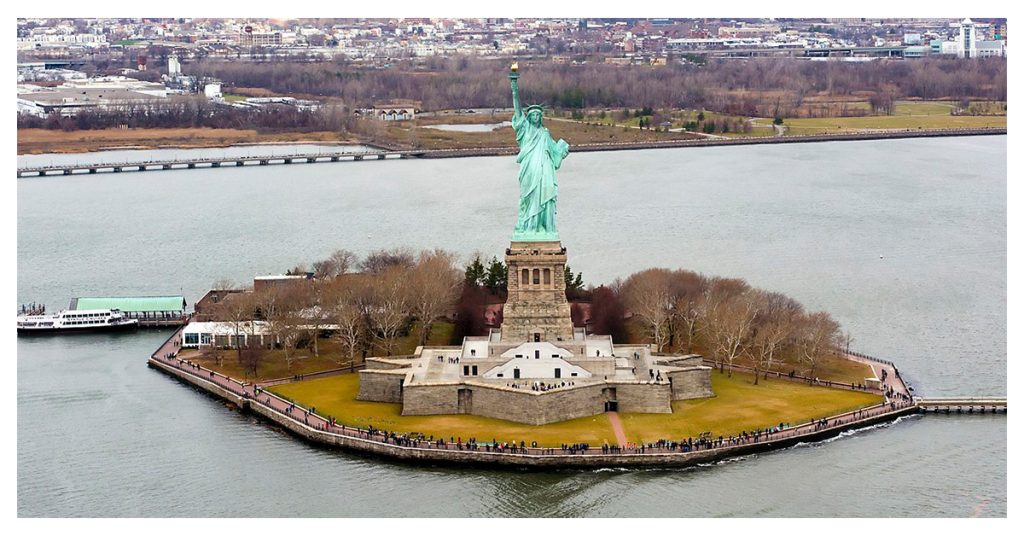 Statue Of Liberty And Ellis Island