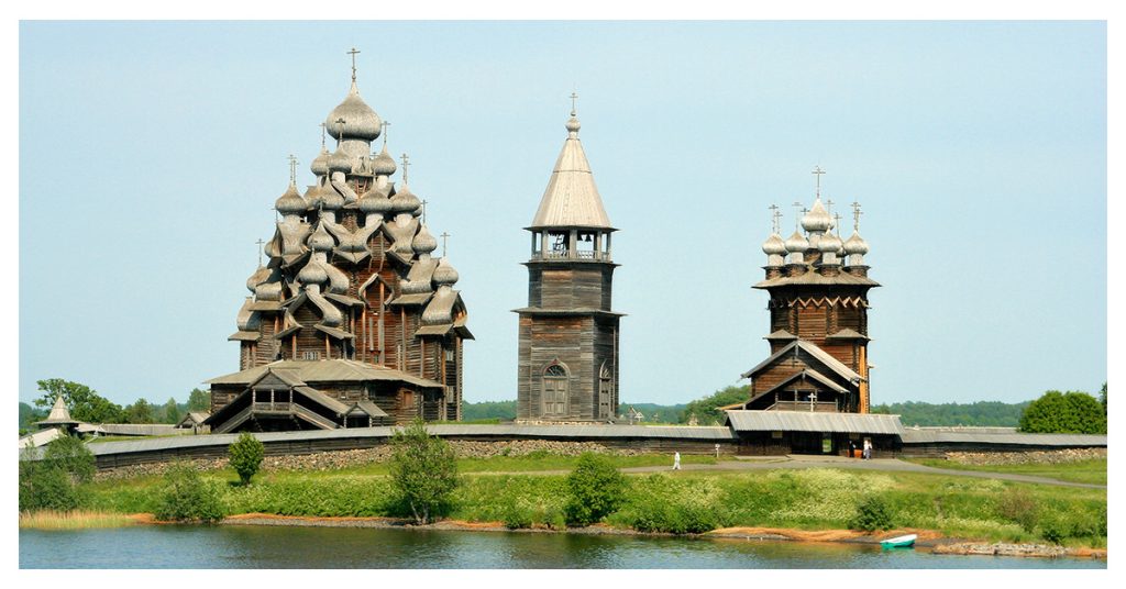 Kizhi Island Churches in Russia (1714 and 1694 AD)